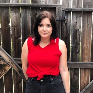 Vintage tennis polo tank top